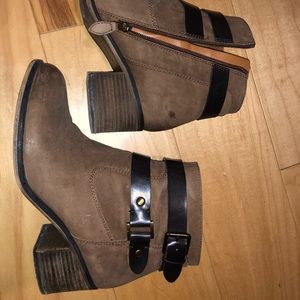 Brown Suede Booties